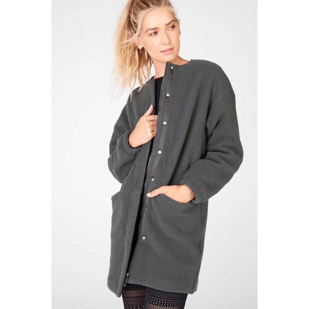 Fabletics Lennon Fleece Coat size Medium